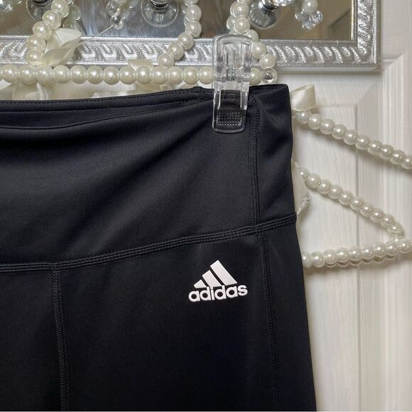Adidas Women’s Full Length Black and White Leggings - Picture 6 of 11